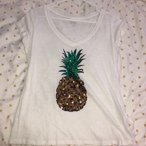 WHITE PINEAPPLE SHIRT